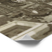 アイアンワーカーヴィンテージNYC建物超高層ビル ポスター (角)