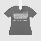 アイアン周期表Tシャツクリスマス飾りなし オーナメント (裏面)