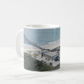 アイアン汽船ピア、ノースカロライナヴィンテージはがき コーヒーマグカップ (正面左)