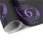 アイアン結婚の6年 ラッピングペーパー (ロールコーナー)