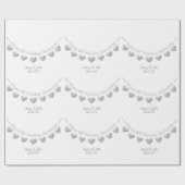 アイアン6周年記念結婚バントデザイン ラッピングペーパー (フラット)