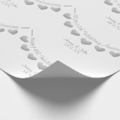 アイアン6周年記念結婚バントデザイン ラッピングペーパー (角)