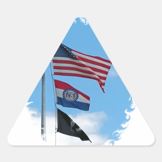 アイアン・カウンティ・フラグ 三角形シール (正面)