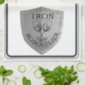 アイアン ソムリエ ワイン愛好家 キッチンタオル (折り畳み)