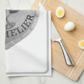 アイアン ソムリエ ワイン愛好家 キッチンタオル (四つ折り)