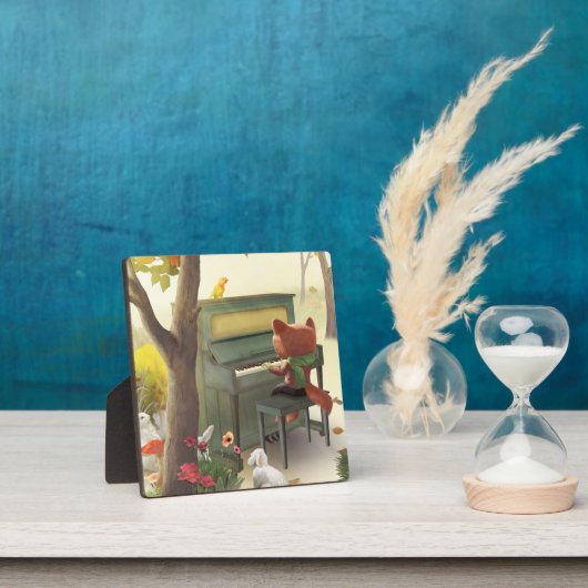 アイアン・T・フォックス : 森のピアノソロ音楽芸術 フォトプラーク (インサイチュ)