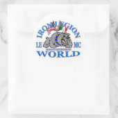 アイアンLEMC不機嫌犬兄弟用シール ラウンドシール (バッグ)