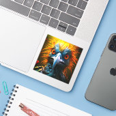 アイアートバード シール (ノートパソコンとiPhone)