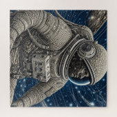 アイアート宇宙飛行士宇宙 ジグソーパズル (横)