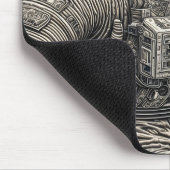 アイアート宇宙飛行士宇宙 マウスパッド (コーナー)