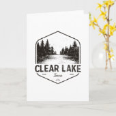 アイア州クレアレイクのアウトドア ヴィンテージ 1 カード (黄色い花)