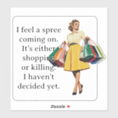 アイア感じスリーレトロおもしろい主婦 シール (シート)