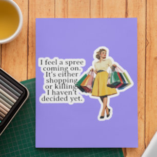 アイア感じスリーレトロおもしろい主婦 シール