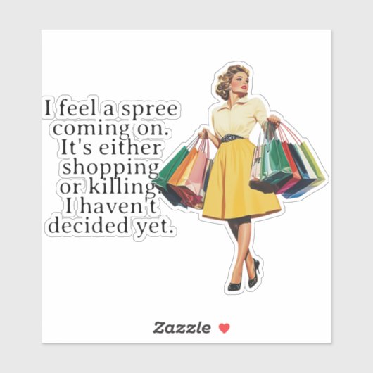 アイア感じスリーレトロおもしろい主婦 シール (シート)