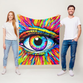 アイア鮮やかート フリースブランケット