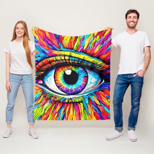 アイア鮮やかート フリースブランケット (インサイチュ)