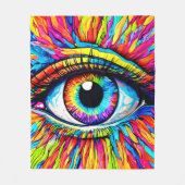 アイア鮮やかート フリースブランケット (正面)