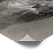 アイイメージ、木炭スケッチ。かわいい子犬 ポスター (角)