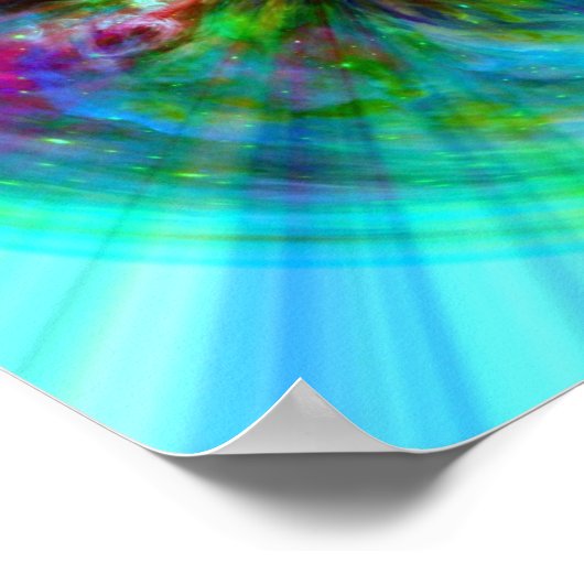 アイインオリオンデジユニークタル宇宙アート ポスター (角)