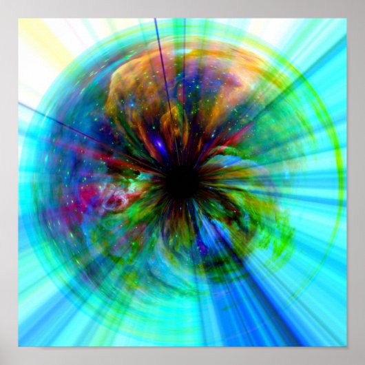 アイインオリオンデジユニークタル宇宙アート ポスター (正面)