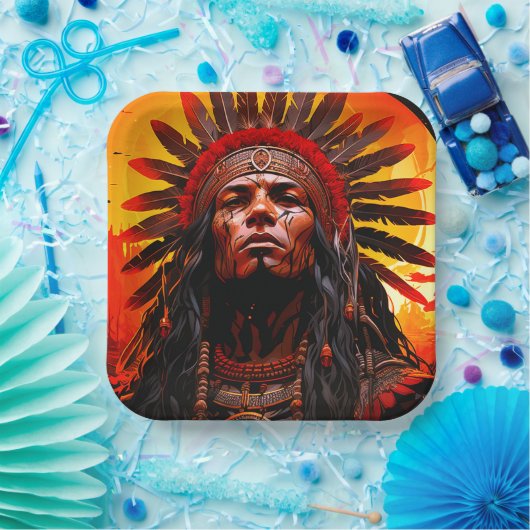 アイインディアン ペーパープレート (パーティー)