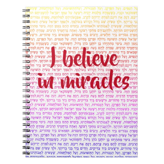 アイイン信じミラクルスハヌカ ノートブック (正面)