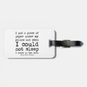 アイイン書ザダークソロー引用文 ラゲッジタグ (裏面横)