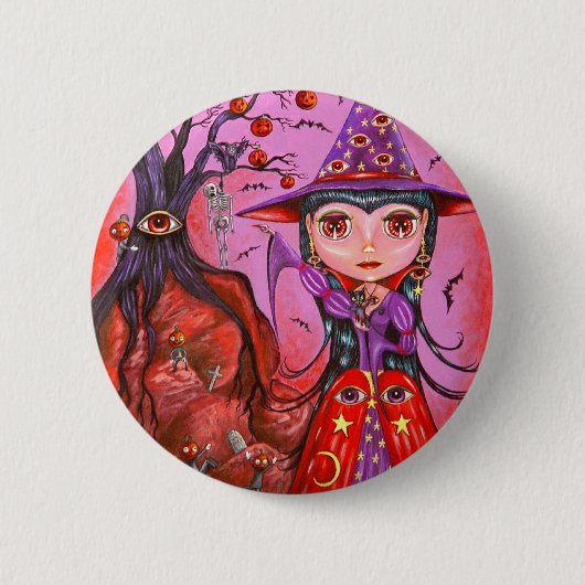 アイウィッチハロウィンボタン 缶バッジ (正面)