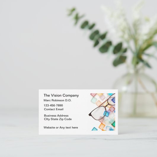 アイウェアビジョンカードアイドクター 名刺 (スタンド正面)