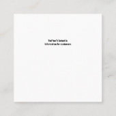 アイウェア店 スクエア名刺 (裏面)