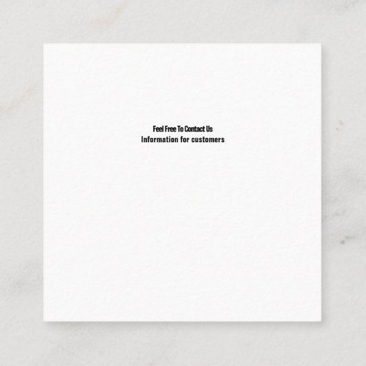 アイウェア店 スクエア名刺 (裏面)