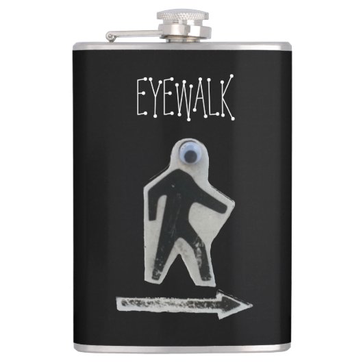 アイウォークビニール包まれたフラスコ フラスク (正面)