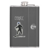 アイウォークビニール包まれたフラスコ フラスク (裏面)