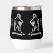 アイウォークワインタンブラー (左面)