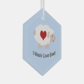 アイウーリーラブエウオーナメント ガラスオーナメント (正面右)