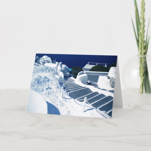 アイオアビレッジサントリーニギリシャ カード (正面)