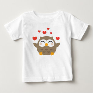 アイオウクロウ君イラストレーション ベビーTシャツ