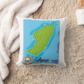 アイオナ スコットランド 地図 クッション (ブランケット)