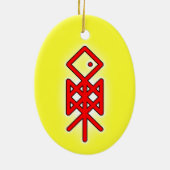 アイオブオジンバイキングビンドリーユール(キリスト降誕祭)セラミックオーナメント セラミックオーナメント (裏面)