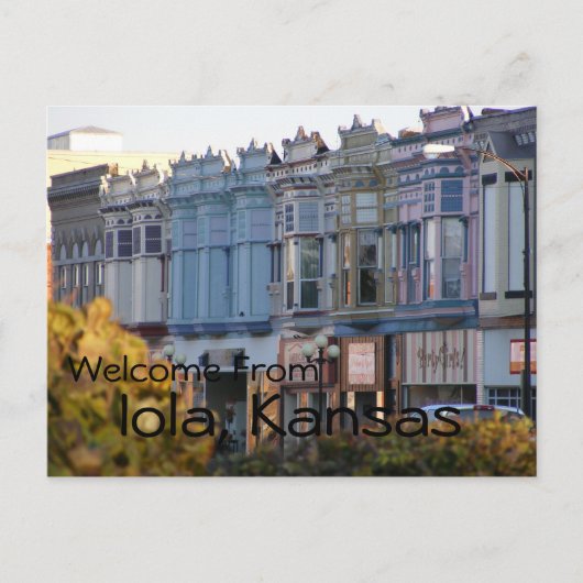 アイオラ、カンザスポストカード ポストカード (正面)