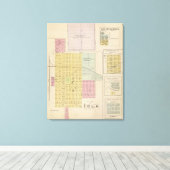 アイオラ、トーランス、ケロッグ、カンザス キャンバスプリント (インサイチュ (ウッドフロア))