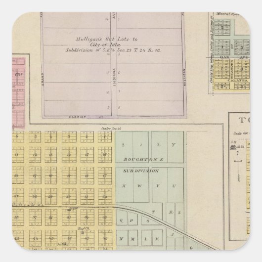 アイオラ、トーランス、ケロッグ、カンザス スクエアシール (正面)