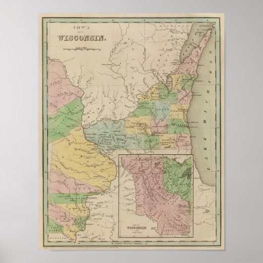 アイオワとウィスコンシン ポスター (正面)