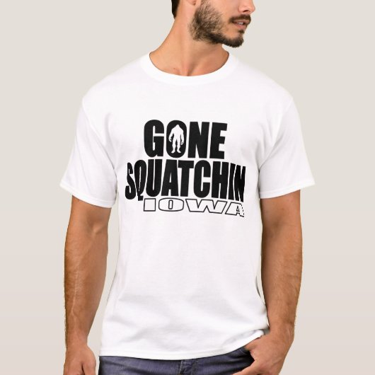 アイオワによって行くSquatchin -元のボボ Tシャツ (正面)