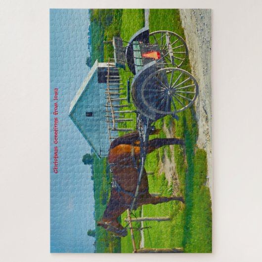 アイオワのアミッシュ・カラージュが大好き。ジグソーパズル ジグソーパズル (縦)