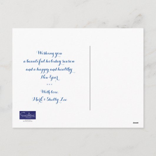 アイオワのクリスマスカード/州の細目の郵便はがき シーズンポストカード (裏面)