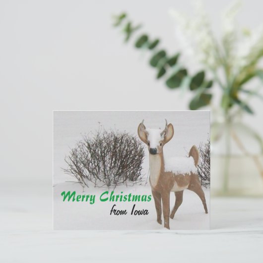 アイオワのクリスマス シーズンポストカード (スタンド正面)