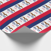 アイオワのバナーパターン ラッピングペーパー (角)