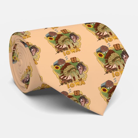 アイオワのメンズタイ ネクタイ (ロール)