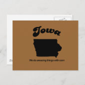 アイオワのモットー – 私たちは素晴らしいことをする ポストカード (正面/裏面)